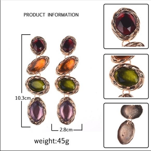 Zara multicolor earrings - Picture 5 of 7